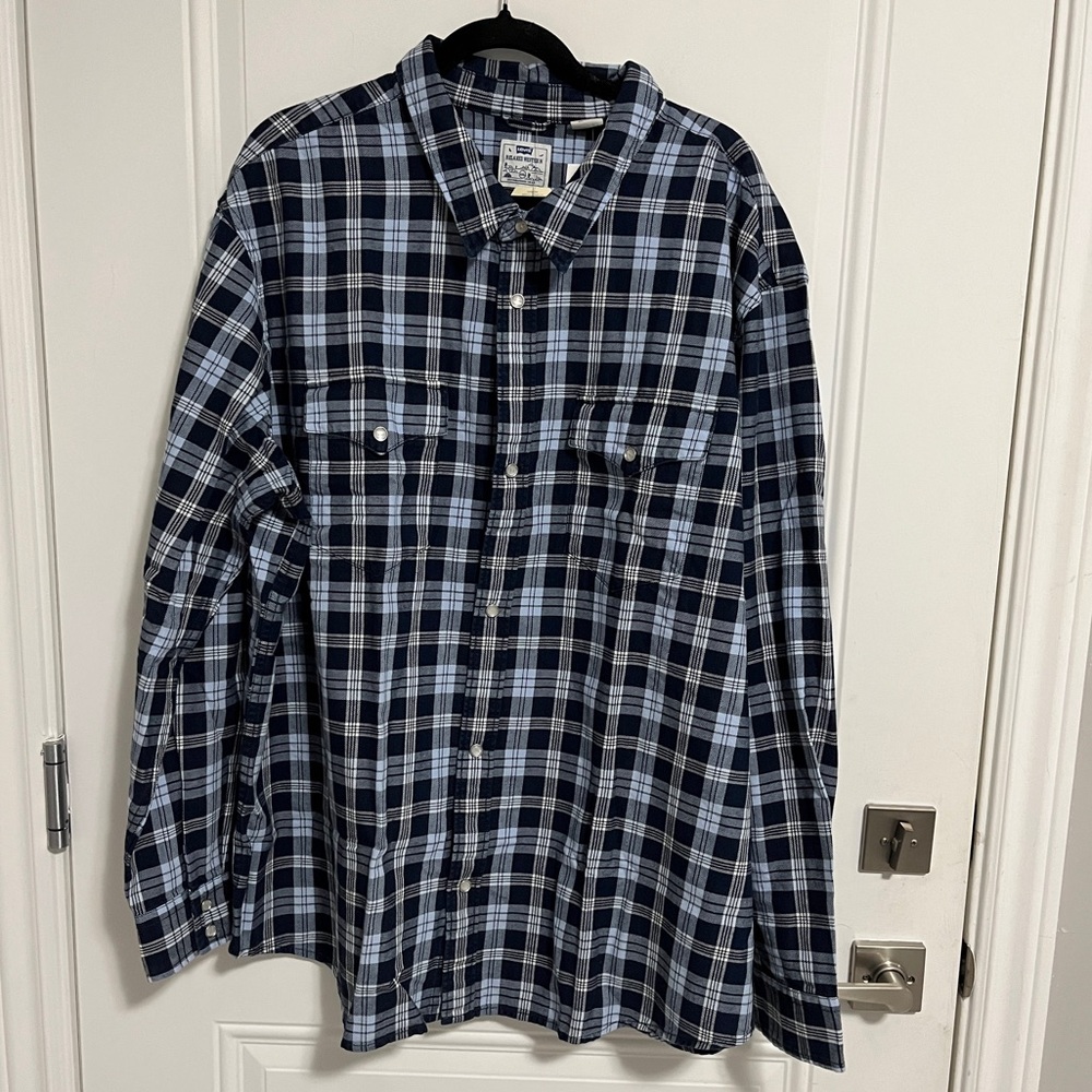 NWT - Levi’s Premium Men’s Relaxed Fit Western Shirt - Size XXL
